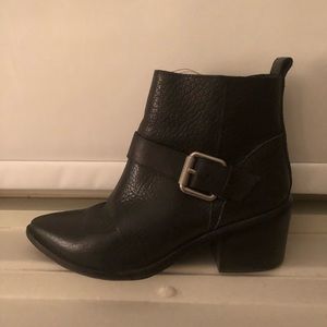 Allsaints black leather boots